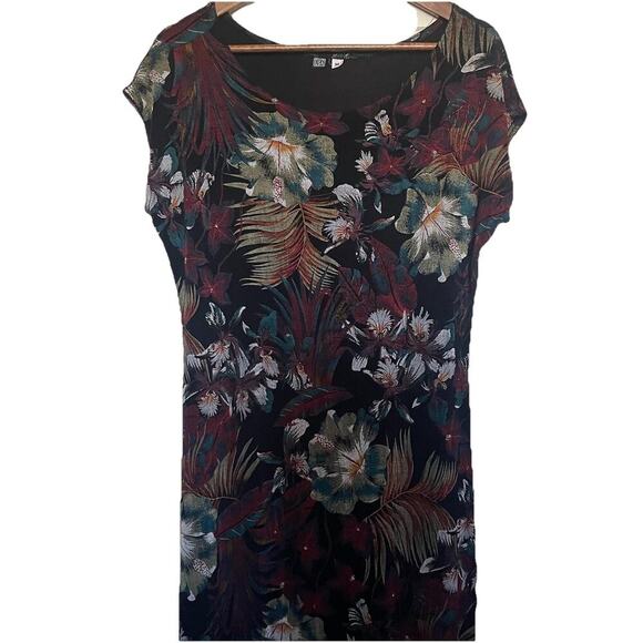 Vintage Y2K Slinky Stretch Whimsigoth Midi Dress Size 6 Fairy Grunge USA - Picture 5 of 5